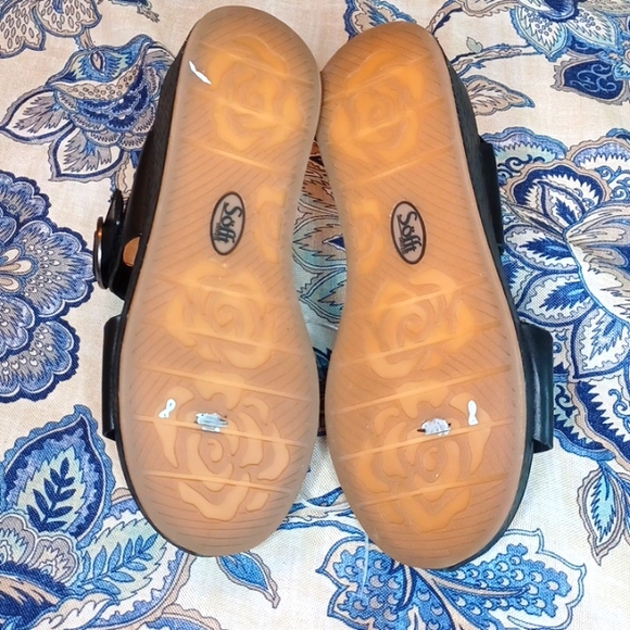 SOFFT Faedra Leather platform wedge sandals Black Size 8, 8 5M New - Picture 15 of 16